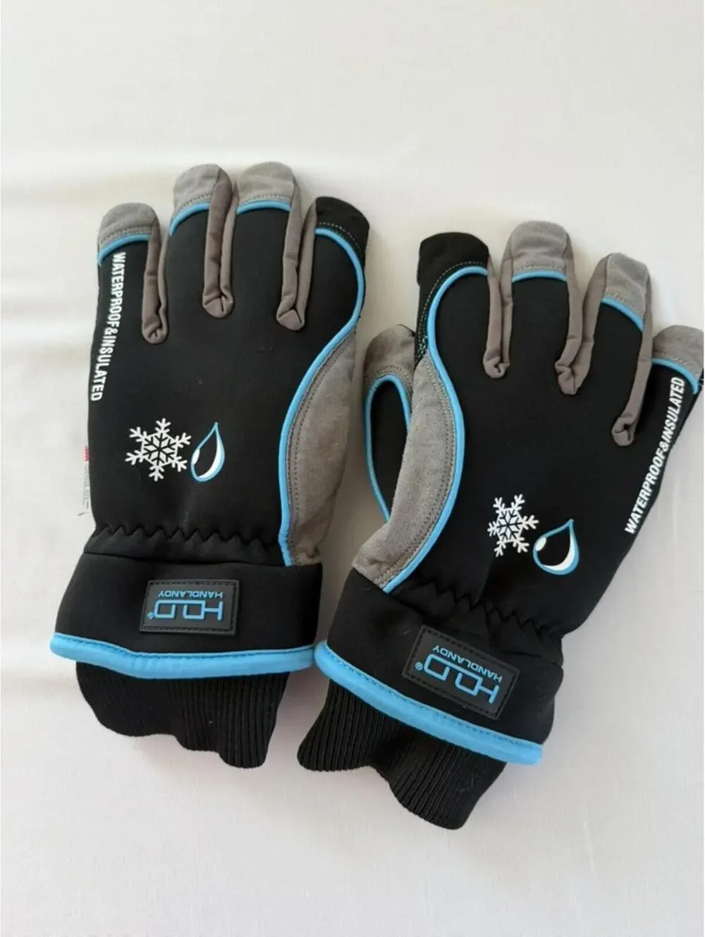Handlandy Unisex Winter Works Work Gloves Waterproof/Insulated Size Large